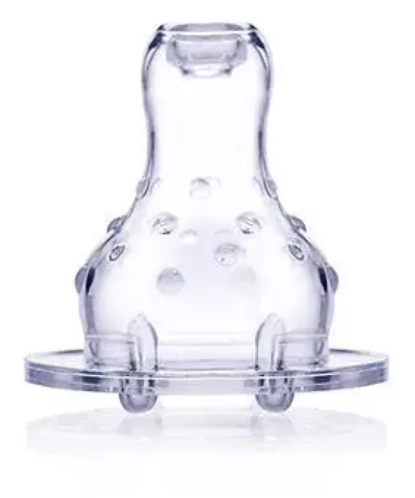 NUBY Dudlík na láhev netekoucí silikon (2 ks)