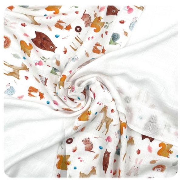 XKKO BMB Bambusové ubrousky 30x30 Digi - Wild Forest MIX