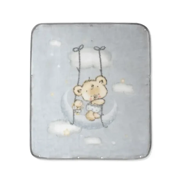 INTERBABY | Deka MEDVÍDEK 80X90 - ŠEDÁ