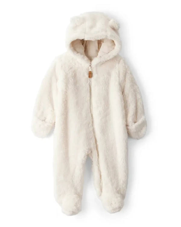 CARTER'S Kombinéza Sherpa na zips ivory uni 9m/veľ.74