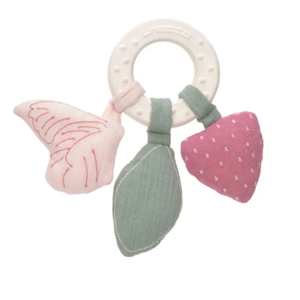 LÄSSIG Teether Ring Natural Rubber 2022 butterfly