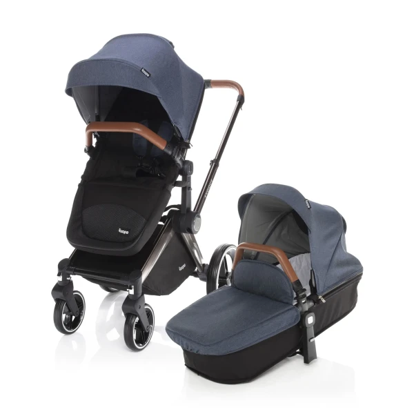 Zopa SET Podvozek Evoque + Farebný set ku kočárku Evoque, S/BR_Jeans