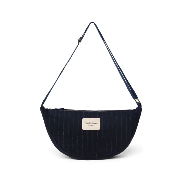 STUDIO NOOS - Flannel Chalkstripe Adult FANNY kabelka Dark Blue