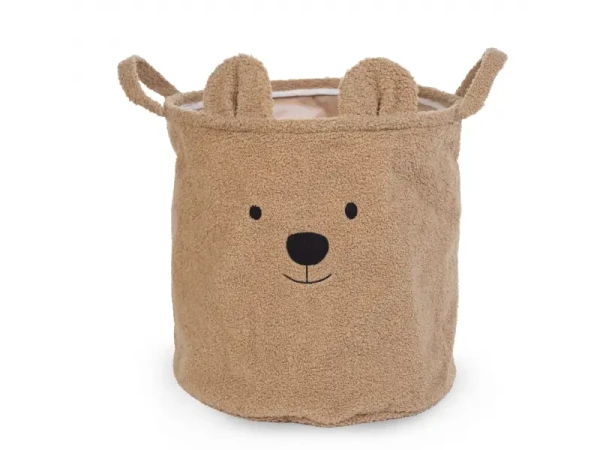 Childhome Koš na hračky Teddy Beige 40x40x40 cm