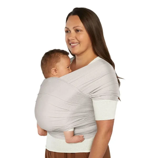 ERGOBABY | ŠÁTEK/Aura Sustainably Sourced Mesh Baby Wrap - Soft Grey