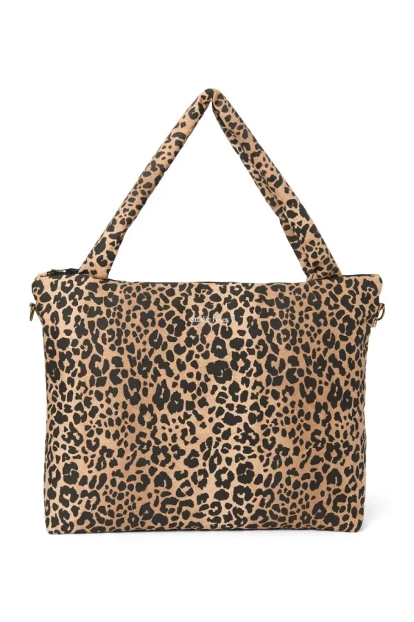 STUDIO NOOS - Cotton DIAPER BAG - prebaľovacia taška | Brown Leopard
