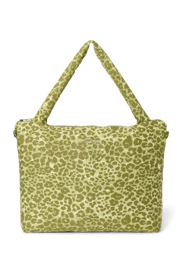 STUDIO NOOS - Cotton DIAPER BAG - prebaľovacia taška Green Leopard