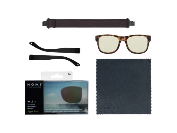 Mokki Multiuse okuliare pre deti 8-14r, Demi brown