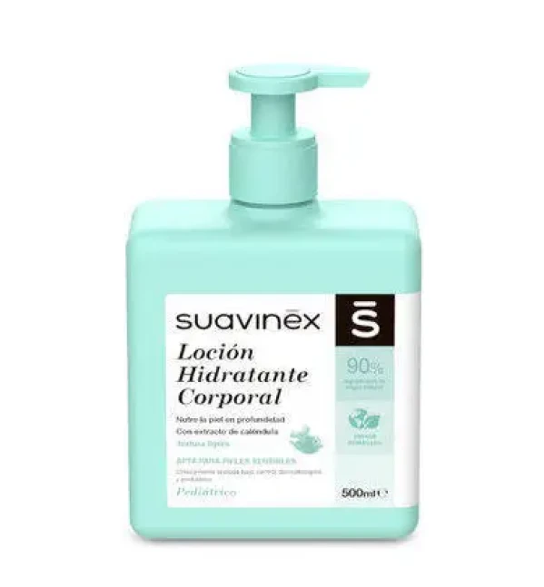 SUAVINEX | Hydratační tělové mléko - 500 ml + žínka ZDARMA