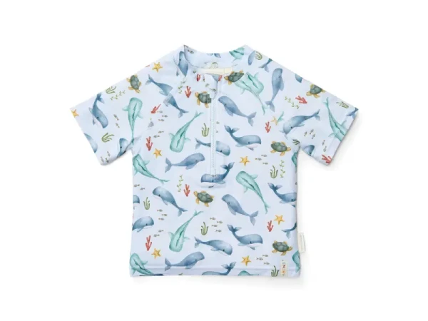 Little Dutch Plavecké triko krátký rukáv Ocean Multicolor vel. 98/104
