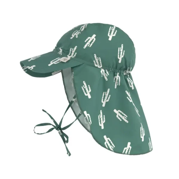 LÄSSIG Sun Protection Flap Hat 2024 cactus green 19-36 mon.