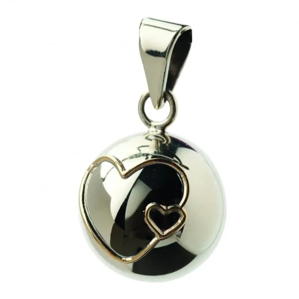 Bola Těhotenská rolnička ESSENTIALS Double hearts