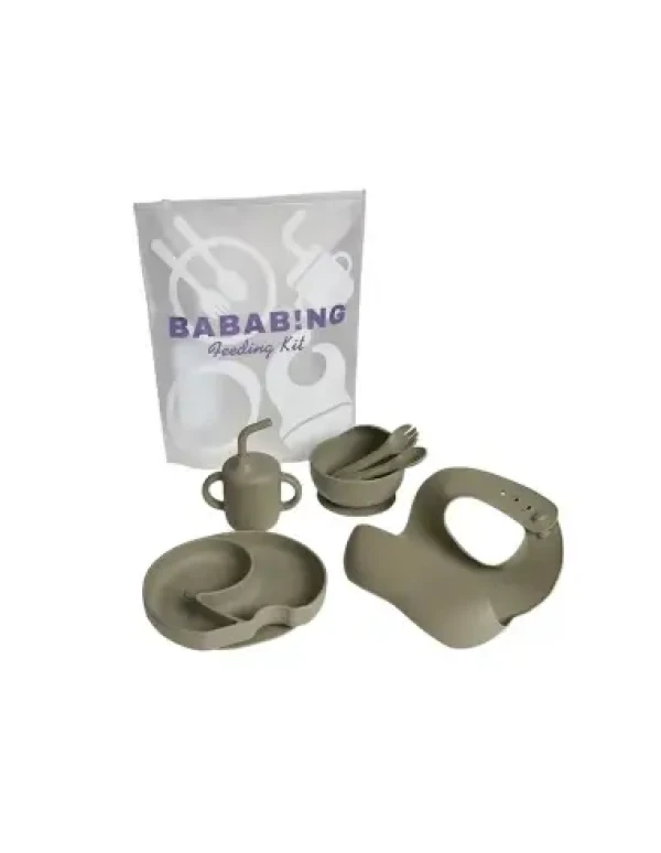 BabaBing Jedálenský set, Olive Green