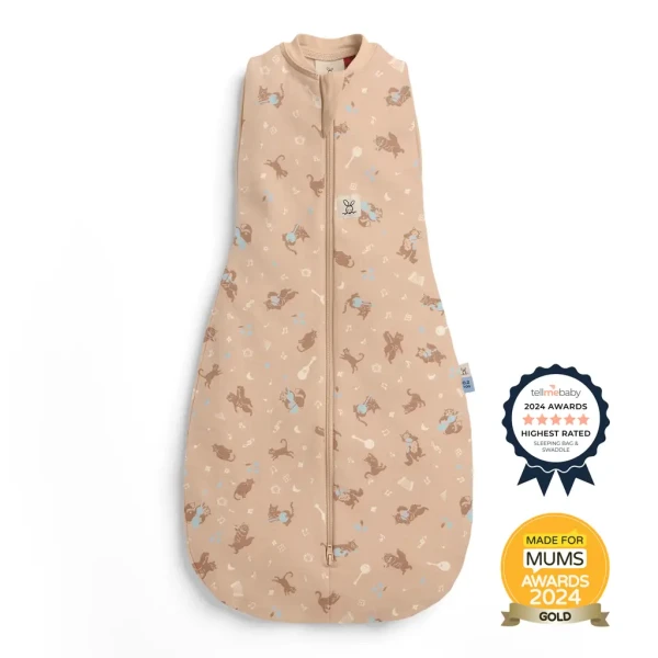 ERGOPOUCH Zavinovačka a vak na spanie 2v1 Cocoon Melody  3-6m, 6-8kg, 0,2tog