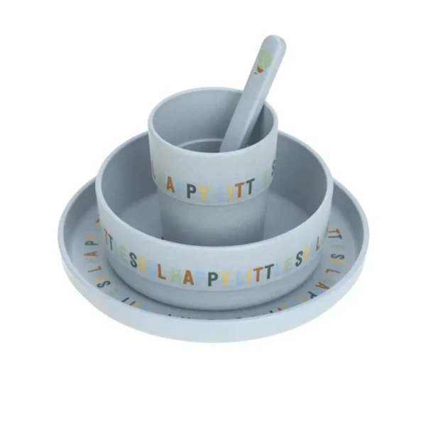 Lässig Dish Set PP/Cellulose Happy Fruits lemon
