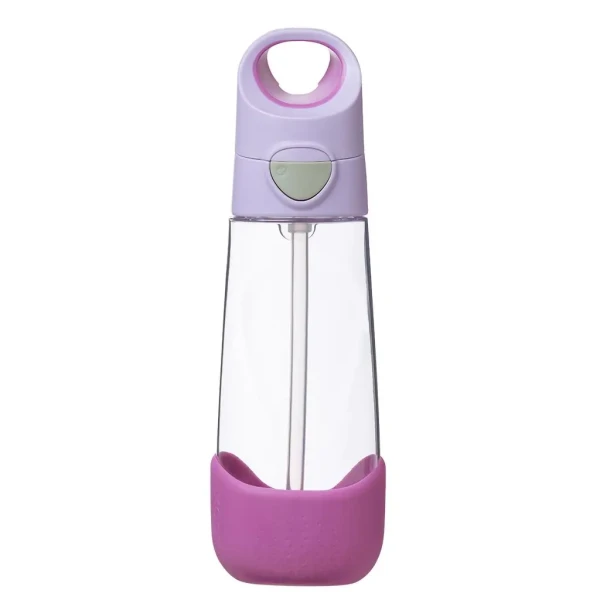Lahev na pití s brčkem 600 ml - sugar plum