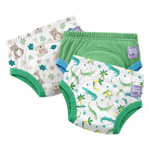 Bambino Mio učiace plienky 4-5 rokov 3 balenie, GREEN JUNGLE