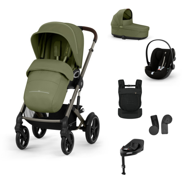 CYBEX TALOS S LUX BUNDLE SET M + nosič AMYA 2026 Moss Green - taupe rám