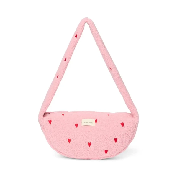 STUDIO NOOS - Teddy Mini Cross Body Bag Light Pink Hearts