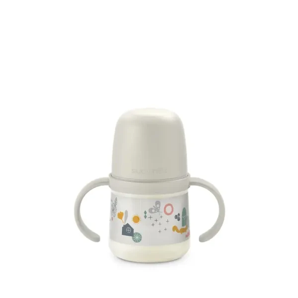 SUAVINEX | PRVNÍ láhev s oušky WALK 150 ml - krémová