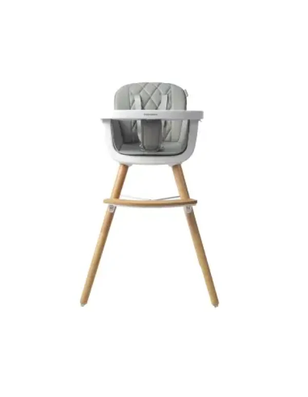 BabaBing UNA2 jedálenská stolička 4v1, White / Grey - NOVINKA