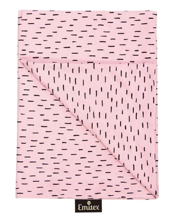 Deka letní  70x100 cm růžová čárka, oboustranná