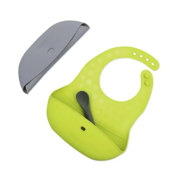BBLUV Sada 2ks bryndáků se lžičkou Pöket Grey/Lime