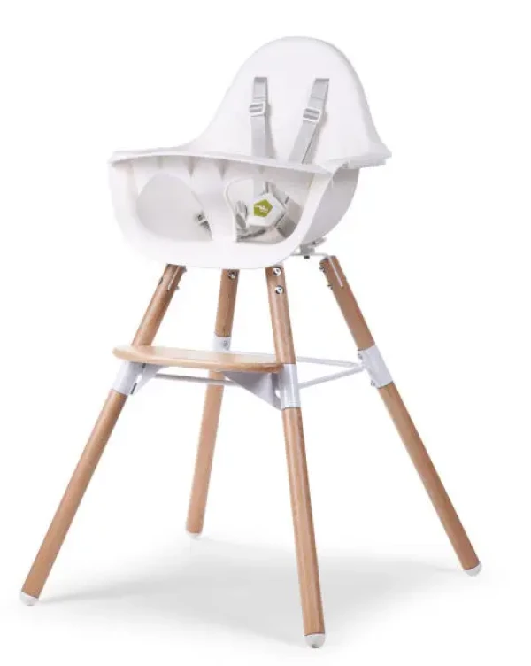 Childhome Židlička 2v1 Evolu 2 Natural / White