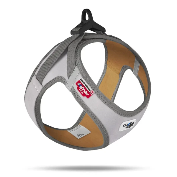 CURLI Postroj pre psov Glow Reflective Gray S, 4-7 kg