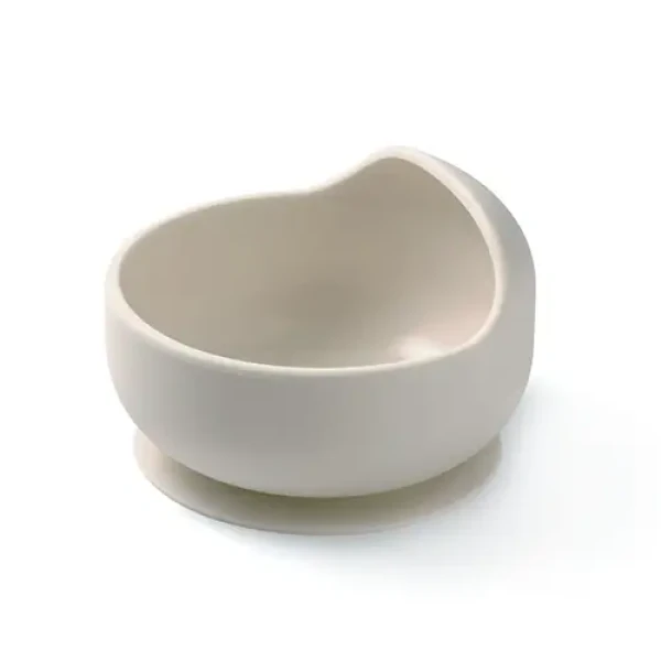 BABYONO Miska silikónová s prísavkou - beige 6m+