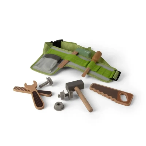 DANTOY Playful Wood dřevěný opasek s nářadím 11ks 36m+