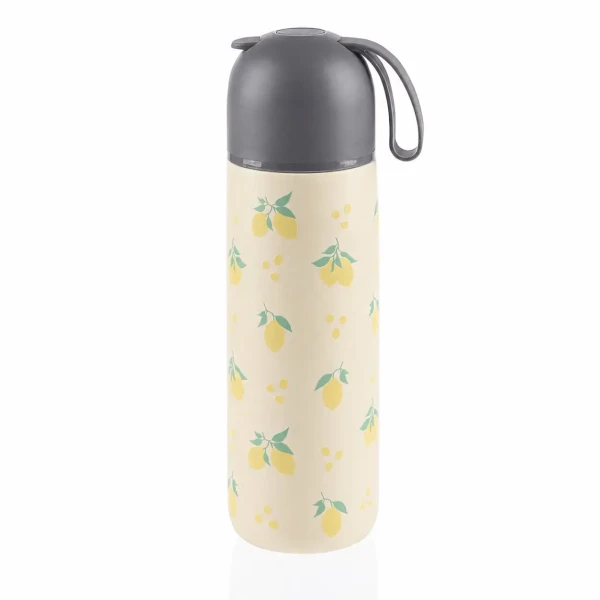 Zopa Termoska na tekutiny so silikónovým držiakom 400 ml, Limoncello