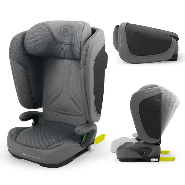 KINDERKRAFT Autosedačka skladacia Unity 2 I-Size Grey