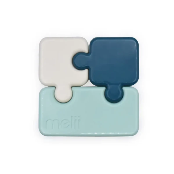 Svačinový box Puzzle 850 ml - Luxe mátový/modrý