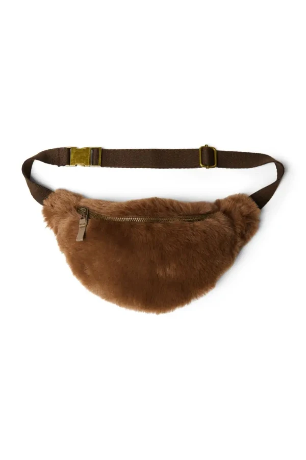 STUDIO NOOS - Faux Fur Mini FANNY kabelka Brown