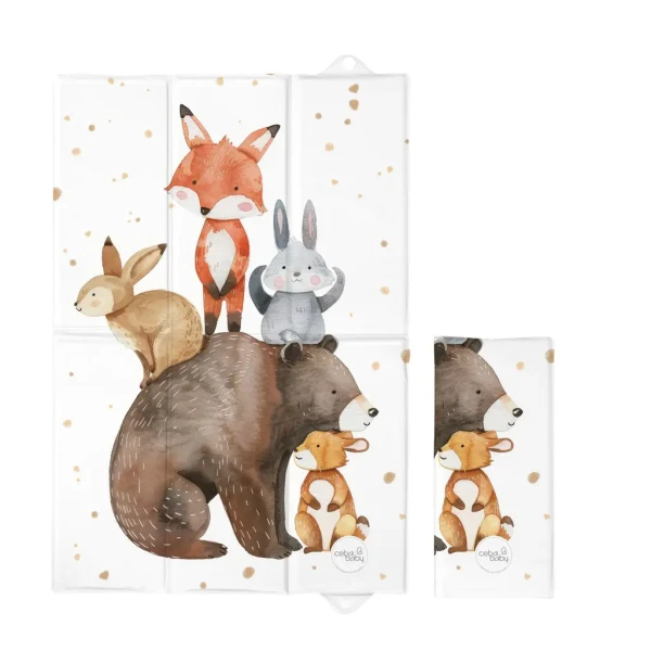 CEBA BABY Podložka přebalovací cestovní (60x40) Basic Forest Friends