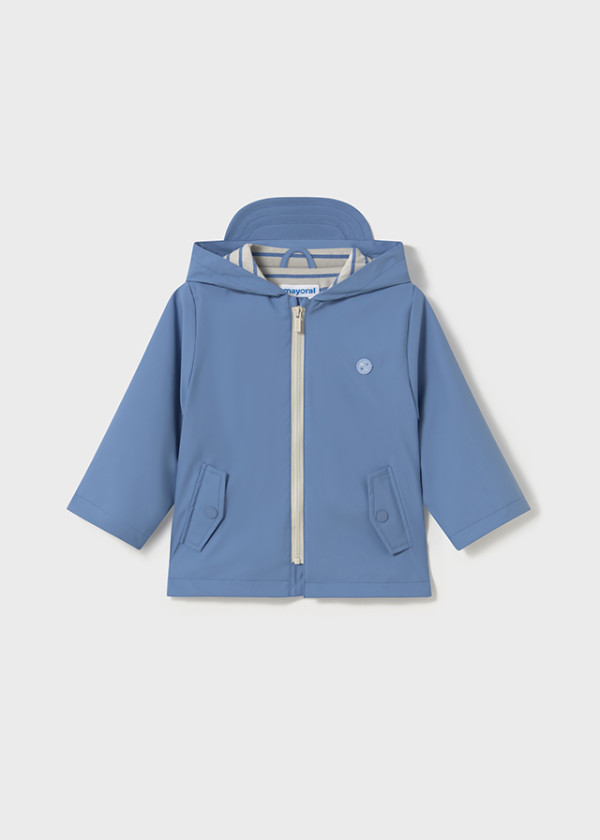 Mayoral Chlapčenská vetrovka do dažďa Baby Boy Capri Blue 18M