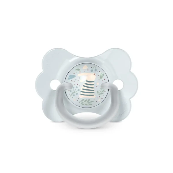 SUAVINEX Cumlík SX PRO fyziologický BUTTERFLY WONDERLAND NEW 0/6m - modrý králik