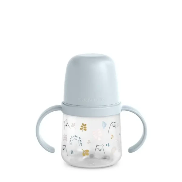 SUAVINEX | PRVNÍ láhev s oušky BEAR 150 ml - MODRÁ