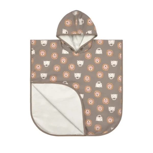 LÄSSIG Beach Poncho 2024 wild cats choco