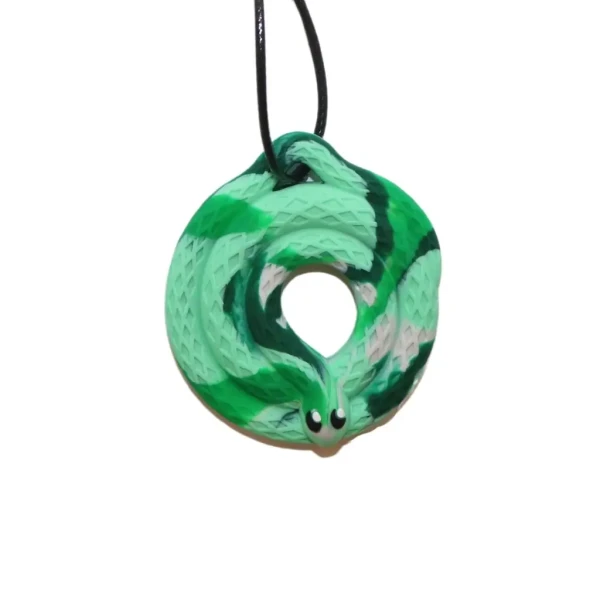 Jellystone Designs Upokojujúci prívesok Had, zelený