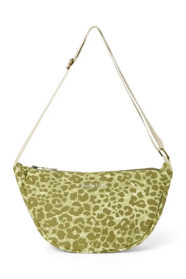 STUDIO NOOS - Cotton Adult FANNY kabelka Green Leopard