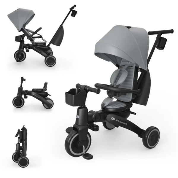 KINDERKRAFT Trojkolka Jazz 3 Grey, 9m+