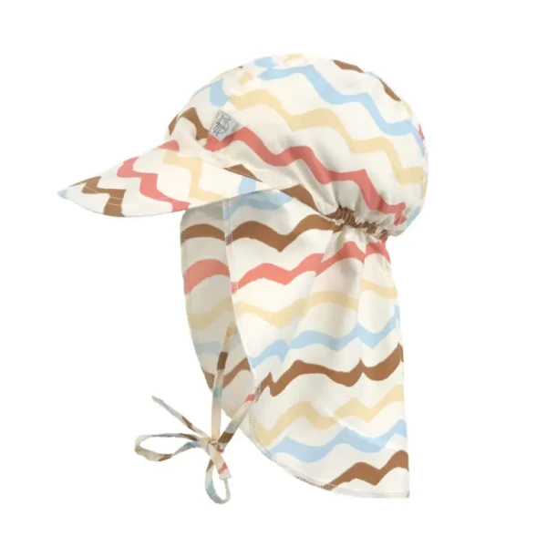 LÄSSIG Sun Protection Flap Hat waves sea salt 19-36 mo.
