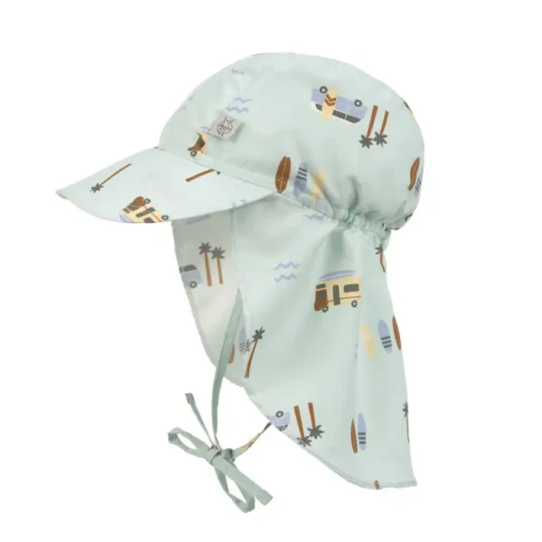 LÄSSIG Sun Protection Flap Hat camper sea foam 07-18 mo.