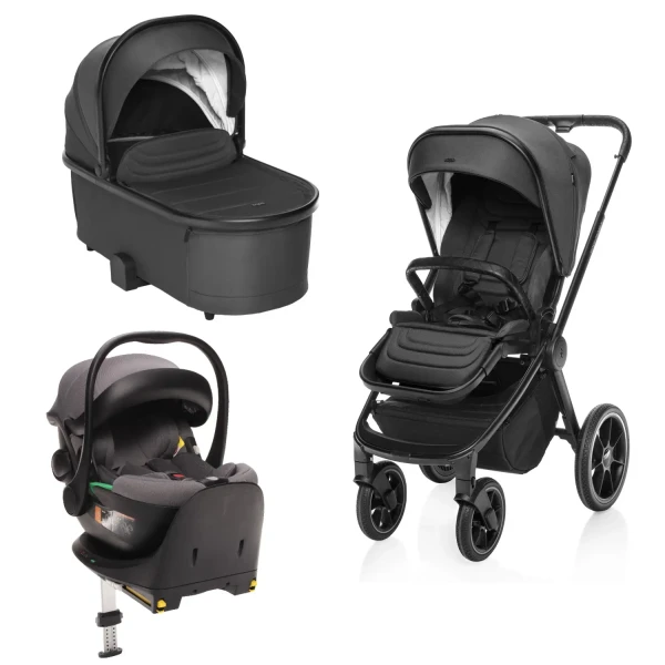 Zopa Set kočík Move Cross 3 + hlboká korba Move XL 3 + autosedačka XM podľa vlastného výberu + báza, All Black