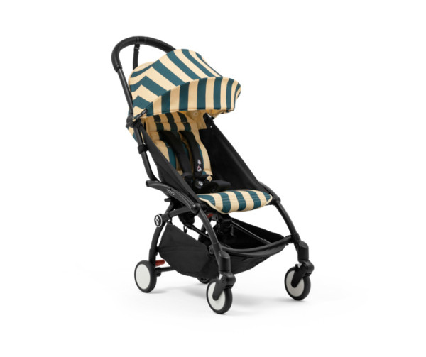 STOKKE® YOYO³ športový kočík 6+ Black/RIVIERA Monaco