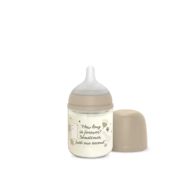 SUAVINEX | Láhev sklo WONDERLAND 120 ml fyziologická SX PRO +0 SF - KRÉMOVÁ