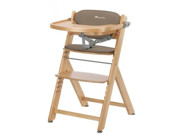 Bebeconfort Timba rastúca stolička Natural Wood s podložkou