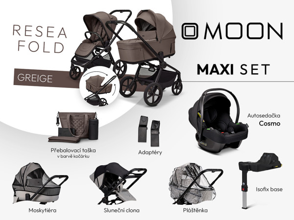 MOON ReSea FOLD maxi set - GREIGE